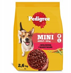 Pedigree Pedigree Adult Mini dla psów małych ras z wołowiną i warzywami 2,6 kg