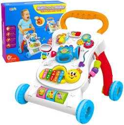 LeanToys Pchacz Chodzik Edukacyjny Interaktywny Muzyczny Panel 3W1 Dźwięki