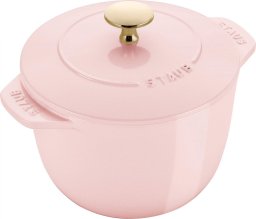 STAUB Garnek żeliwny Staub La Cocotte 1.75 l różowy indukcja okrągły kuchnia