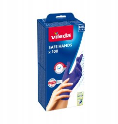 Vileda Rękawice nitrylowe Vileda Safe Hands M/L 100 szt.