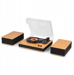 Gramofon Audizio Gramofon z głośnikami i BT Tupelo jasne drewno Audizio one size