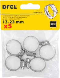 Drel DREL Opaski ślimakowe 13-23 mm 5 szt stalowe