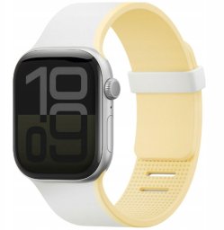 Uniq Pasek UNIQ Revix IV Premium do Apple Watch 42/41/40mm Edition Reversible Magnetic biały-żółty
