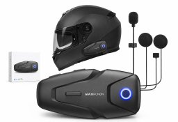 Farrot interkom motocyklowy buletooth 5.3 anc 100 km/h do 2 osób 500 m radio fm do kasku