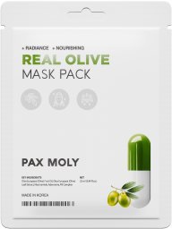 Mediheal Pax Moly Real Olive Mask Pack nawilżająco-łagodząca maska do twarzy w płachcie 25ml