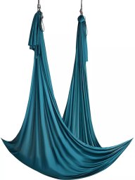 Monroe Hamak aerial yoga 10m z osprzętem 100gsm nylon do treningu zielony