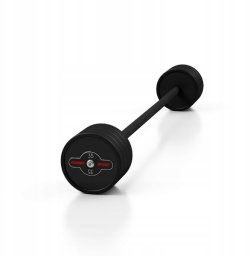 Marbo Sport Sztanga prosta gumowana 35 kg MARBO SPORT czarny mat