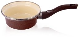 Emalia Pleszew Rondel emaliowany BROWN 12 cm, 350 ml