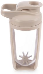 Triton Shaker treningowy z kulką tritan beżowy szczelny 700 ml
