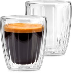 Excellent Electrics Szklanki termiczne z podwójną ścianką do kawy espresso 120 ml 2 szt.