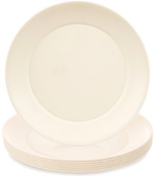 STALMAN Talerze obiadowe płytkie plastikowe kremowe SANDY 23,5 cm 6 szt.