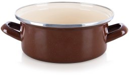 Lumarko Garnek emaliowany BROWN 20,5 cm, 2,2 l