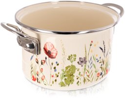 Ambition Garnek emaliowany kremowy MAKI 20 cm, 3 l