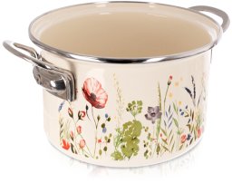 Lumarko Garnek emaliowany kremowy MAKI 18 cm, 2 l