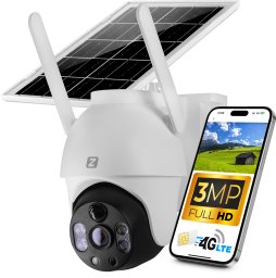 Kamera IP Zintronic Kamera SOLARNA na kartę SIM - V3 SOLAR 4G LTE GSM 3MPx