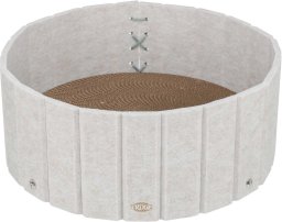 Trixie Legowisko, dla kota, kremowe, o 38 × 16 cm, do drapania z filcowym rantem, z kocimiętką