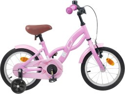 vidaXL vidaXL Rower Dziecięcy 12 Cali dla dzieci w wieku 2-4 lata Jasny róż