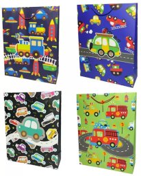 Jupiter Torebka prezentowa dziecięca XL Pojazdy mix