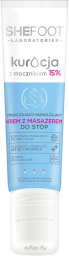SheFoot SHEFOOT Kuracja z mocznikiem zmiękczająco - wygłądzający Krem z masażerem do stóp 15% mocznika 50 ml