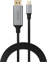 Kabel USB Savio Savio CL-208 kabel USB USB 3.2 Gen 1 (3.1 Gen 1) 2 m USB C Czarny, Szary