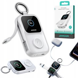 Powerbank Joyroom Joyroom JR-W19 5000 mAh z ładowaniem bezprzewodowym zegarka 5 W biały