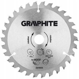 Graphite do pilarki widiowa 130 x 16mm (18 zbw)