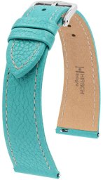 Hirsch Skórzany wodoodporny pasek do zegarka 18 mm HIRSCH Bologna M 01802183-2-18 .