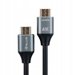 Tellur Tellur High Speed HDMI 2.0 Cable – 4K 18 Gbps – Plug to Plug – Ethernet – Gold Plated – 3 m – Black