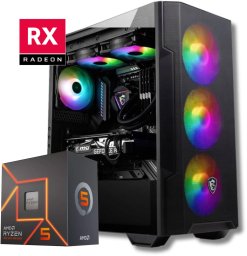 Komputer Komfig Komputer RYZEN 5 RX 7600 16GB DDR4 500GB M2 Gamingowy