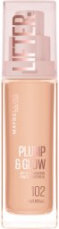 Maybelline MAYBELLINE Plump&Glow Podkład rozświetlający SPF 15 nr 102, 30 ml