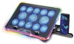 Podstawka chłodząca Spirit of gamer Spirit of Gamer Airblade 1300 RGB Laptop Cooling Base – 17 Inch – Black