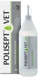 Sante POLISEPT VET WOUND IRRIGATION SILVER PRO  płyn do irygacji ran dla psa i kota 500 ml