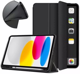 Etui na tablet SUPERO SMART do iPad 10.9 2022 Gen. 10 iPad 11 2025 A16 Gen. 11 z klapką czarne