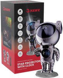 Hawk Projektor gwiazd z zegarkiem HAWK HW-STAR02 Astronauta Chrome Edition