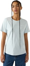 Champion Koszulka damska Short Sleeve T-shirt błękitna 118408 BS224 S