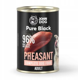 John Dog John Dog PURE BLACK DOROSŁY BAŻANT 400g