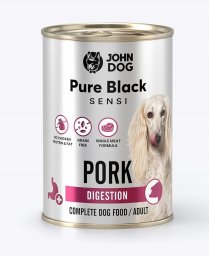 John Dog John Dog PURE BLACK SENSI DOROSŁY DIGESTION WIEPRZOWINA 400g