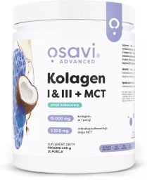 Osavi - Kolagen I & III + MCT, Kokos, 400g