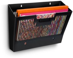 Staples cep Uchwyt na prospekty ścienny DIN A4 1-komorowy czarny