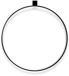 Kinkiet Shilo Okrągła lampa ścienna Agaro 4310 LED 26W 3000K metalowa czarna