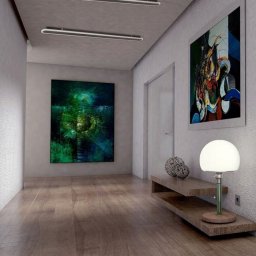 Lampa sufitowa Abigali Lampa sufitowa do holu Interior Black ABIGALI-WALL-1M-BLACK LED 28W czarna