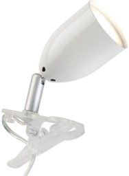 Lampka biurkowa Brilliant Lampka z klipsem do nauki Leo G24801A05 regulowana biała