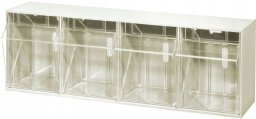 AllIT Magazynek z otwieranymi pudłami Allit VarioPlus ProFlip 464421 (S x W x G) 600 x 240 x 200 mm biały, przezroczysty 1 szt.