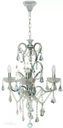 Lampa wisząca VEN Żyrandol LAMPA wisząca W-11408/3 świecznikowa OPRAWA zwis z kryształkami kandelabr maria teresa przezroczysty