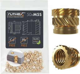 Green Cell Ruthex M5 Krótki gwintowany wkład – Rx-M5Sx5.8 50 vnt