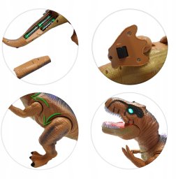 Egaleco B23K DINOZAUR RC ROBOT LED MUZYKA