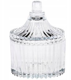 Lumarko Cukierniczka Szklana EXCELLENT HOUSEWARE 80 ml Kryształowa z Pokrywką