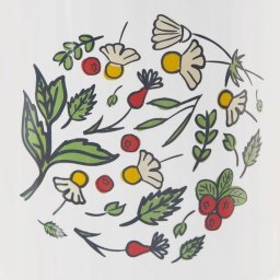 Orion Kubek Ceramiczny na Kawę Herbatę Kakao Duży Kwiaty Prezent ORION 700 ml
