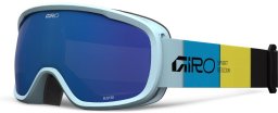 Giro Gogle zimowe juniorskie GIRO BUSTER LIGHT BLUE BLOCKS Lustrzana kolorowa szyba GREY COBALT 8-18% S3