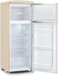 Lodówka Severin SEVERIN RKG 8933 Lodówka wolnostojąca retro z zamrażarką góną podwójne drzwi kremowa 206 L